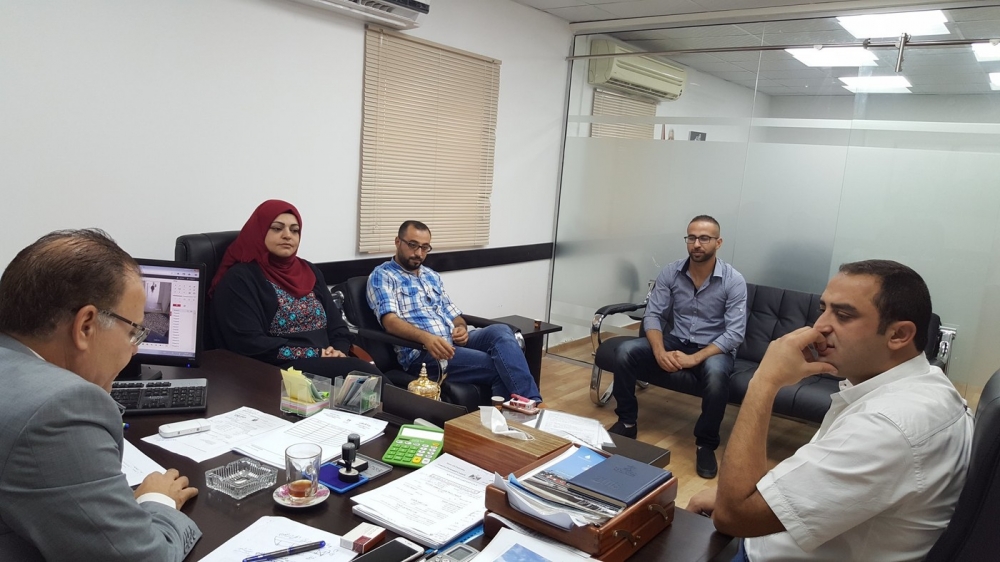 زيارة رئيس بلدية علار الى مديرية الحكم المحلي في طولكرم