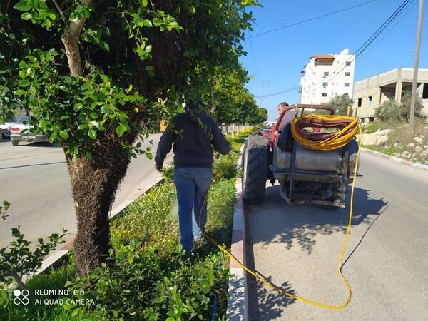 قام قسم الصحة والبيئة يوم أمس