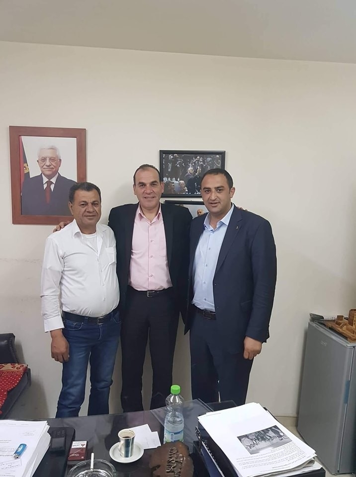 اجتماع رئيس بلدية علار مع معالي الوزير عصام القدومي الامين العام للمجلس الاعلى للشباب والرياضة