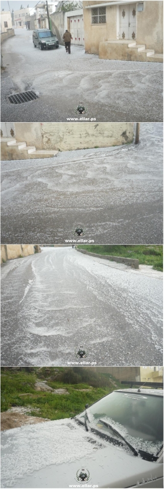 هطول امطار الخير بغزارة على البلدة