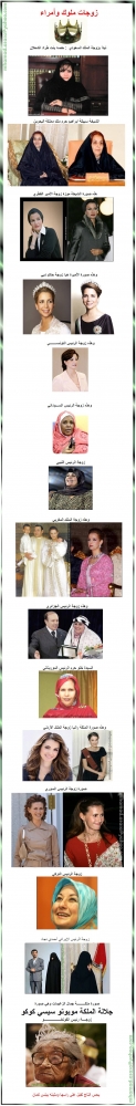 زوجات ملوك و زعماء
