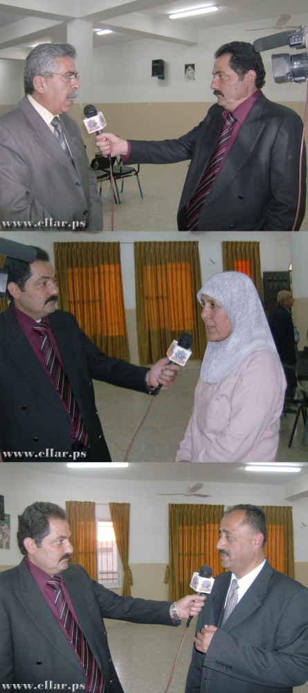 بعض المقابلات الصحفية اثناء الاجتماع
