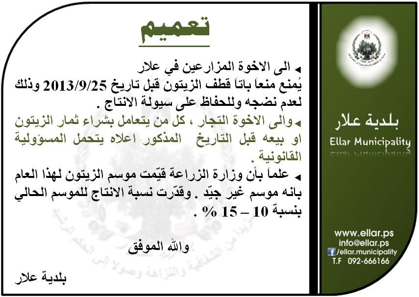 تعميم