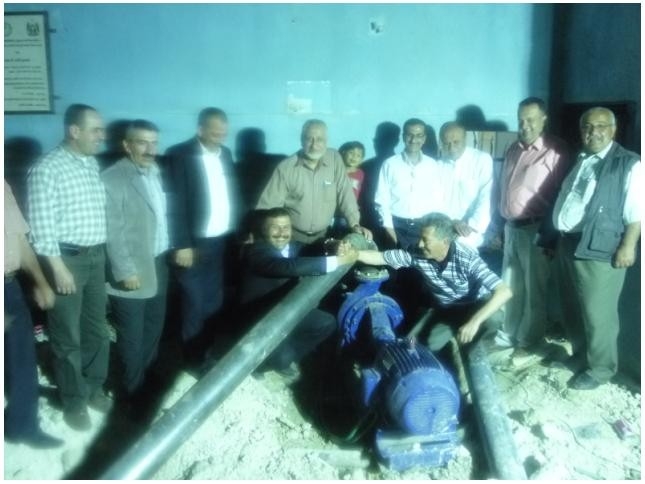 بدء ضخ المياه من مصدر جديد